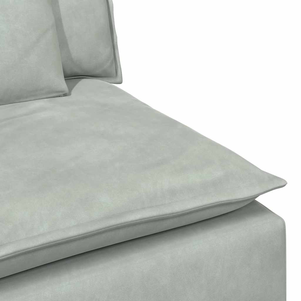 modulsofa med hynder lysegrå