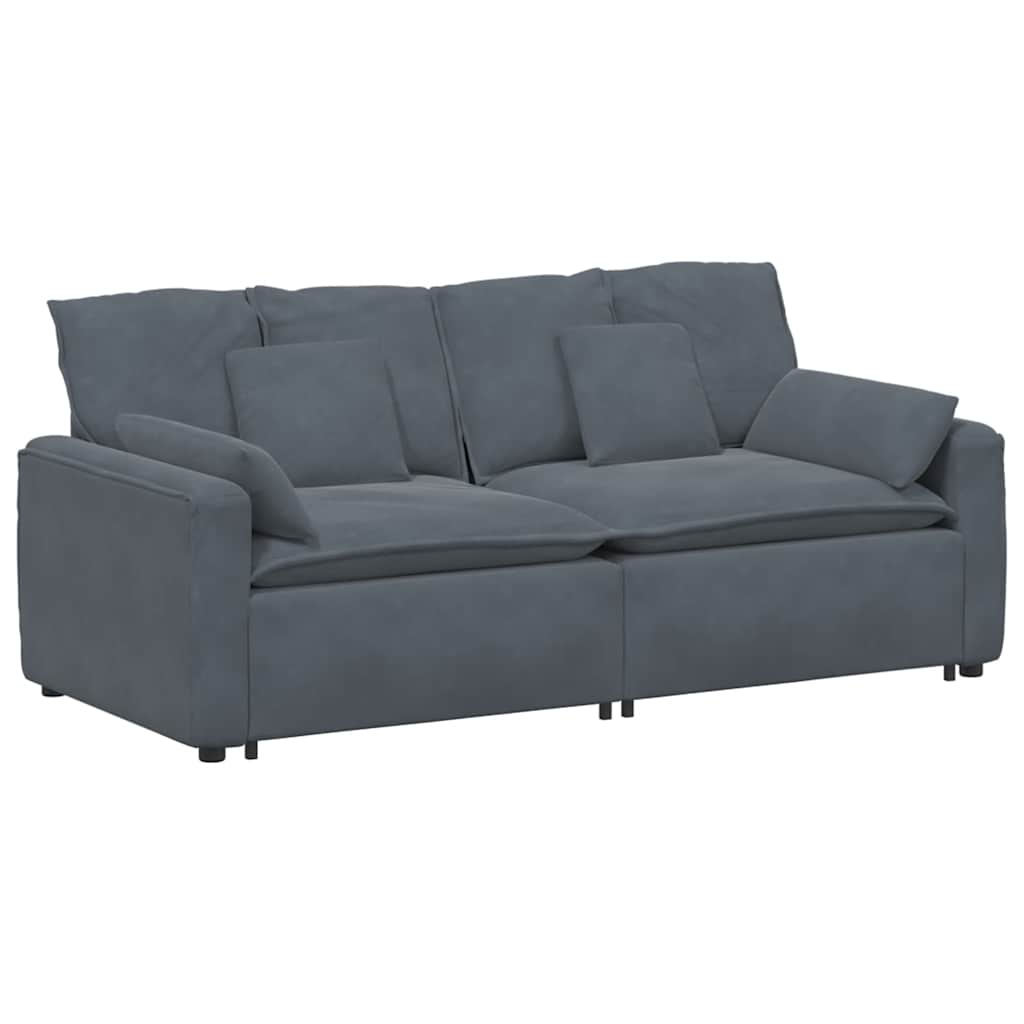 modulsofa med hynder mørkegrå