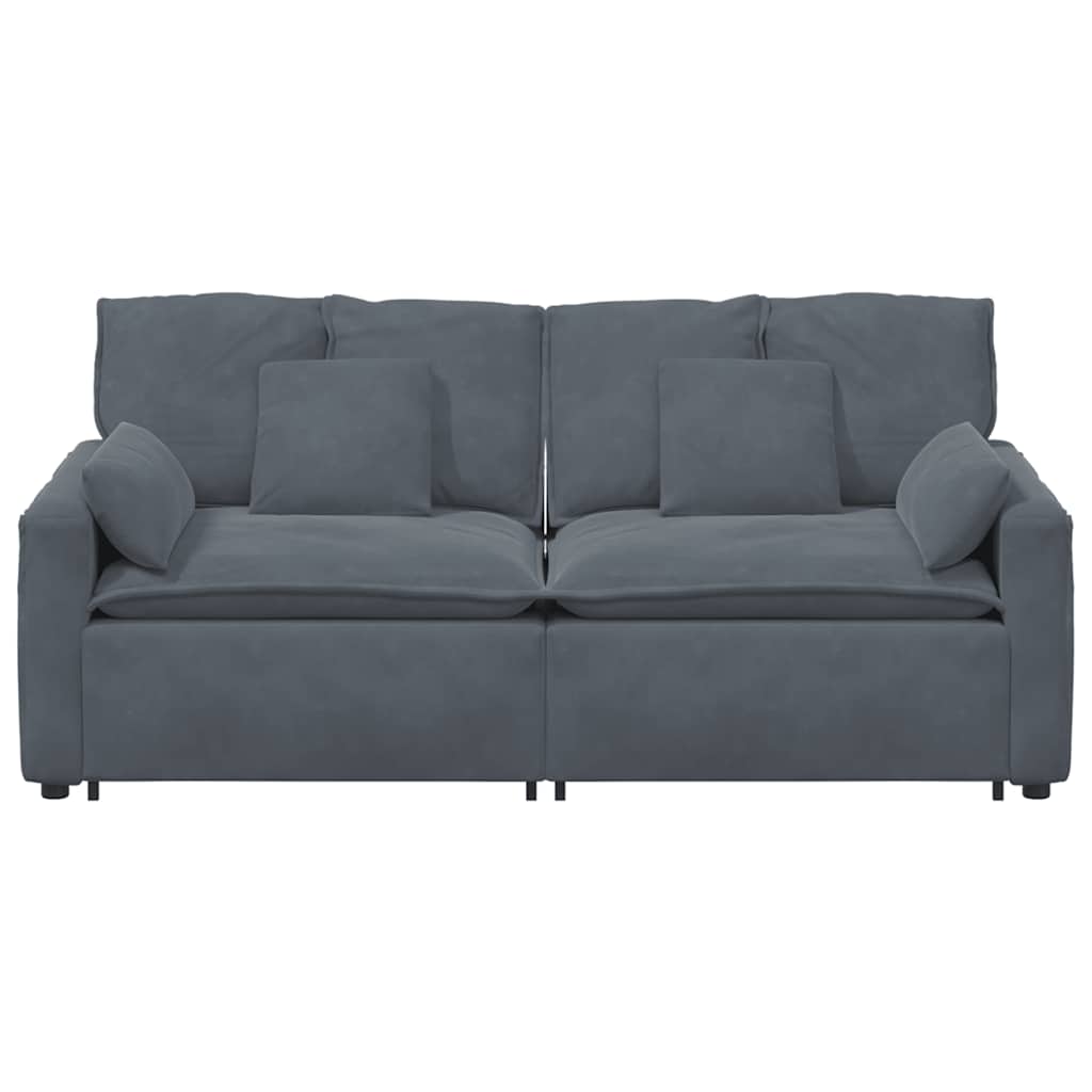 modulsofa med hynder mørkegrå