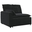 modulsofa med hynder sort