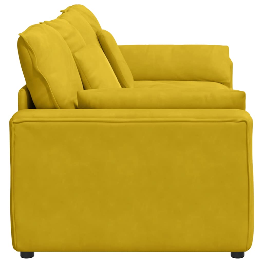 modulsofa med hynder gul