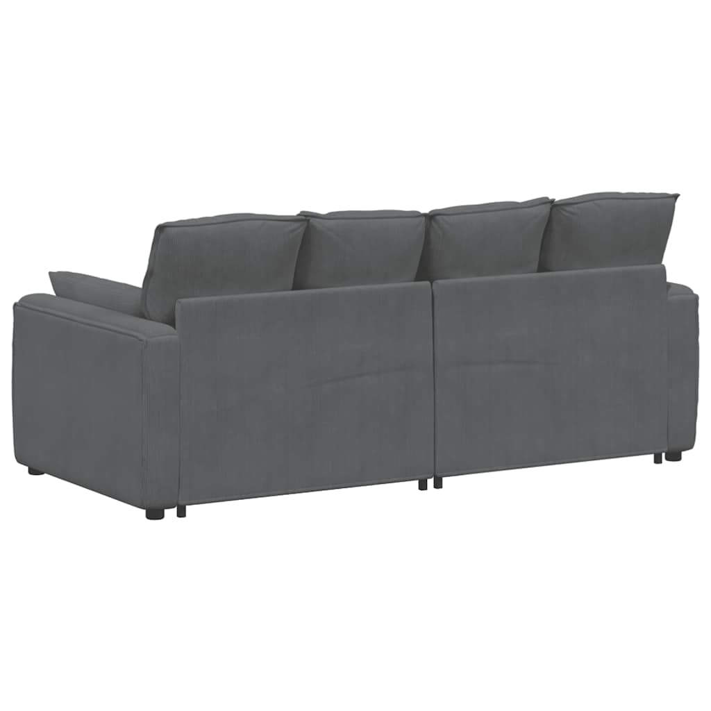 modulsofa med hynder mørkegrå