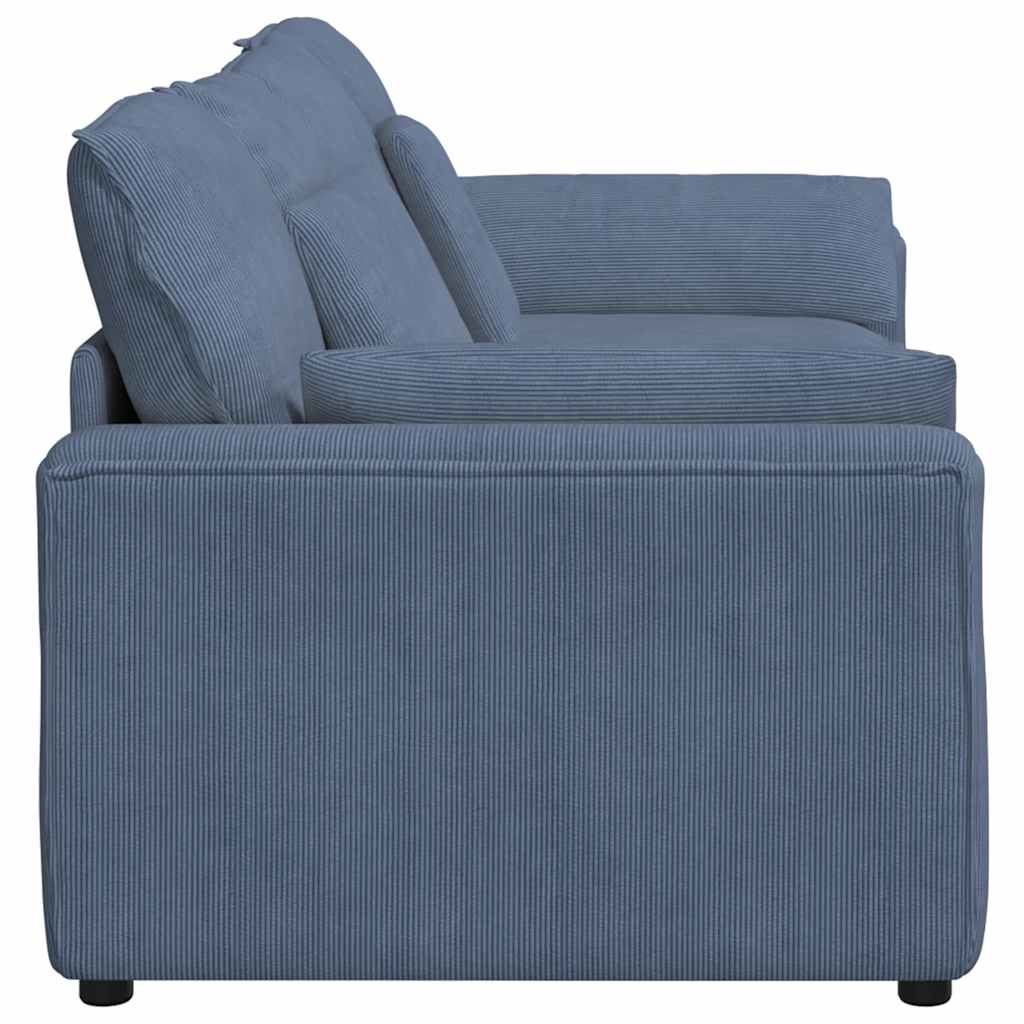 modulsofa med hynder blå