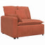 modulsofa med hynder rød orange