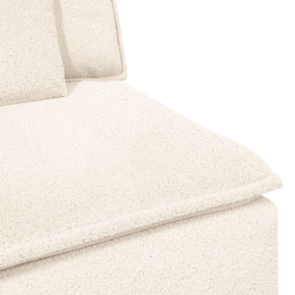 modulsofa med hynder cremefarvet
