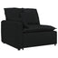 modulsofa med hynder stof sort