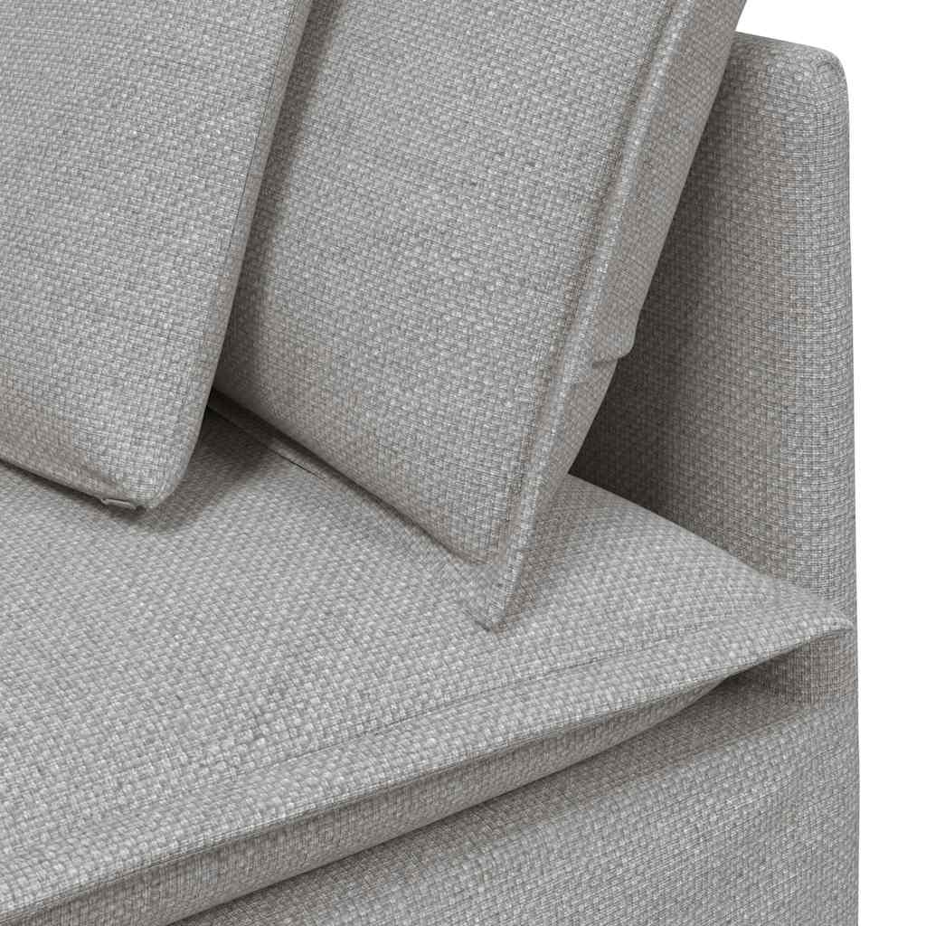modulsofa med hynder stof skygrå