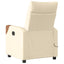 eldrevet massagestol stof cremefarvet