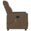 eldrevet massagestol stof brun