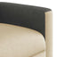 eldrevet massagestol stof cremefarvet