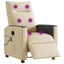 eldrevet massagestol stof cremefarvet