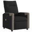 eldrevet massagestol stof sort