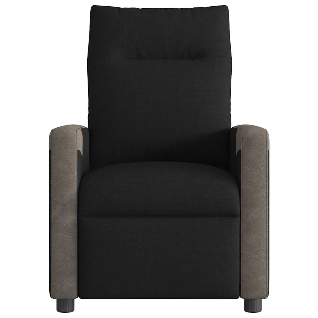 eldrevet massagestol stof sort