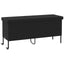 opbevaringsboks med hjul 160x55x75 cm polyrattan sort