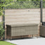 opbevaringsboks med hjul 160x55x75 cm polyrattan lysegrå
