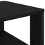 skostativ 61x32x70 cm konstrueret træ sort