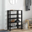 skostativ 61x32x87,5 cm konstrueret træ sort