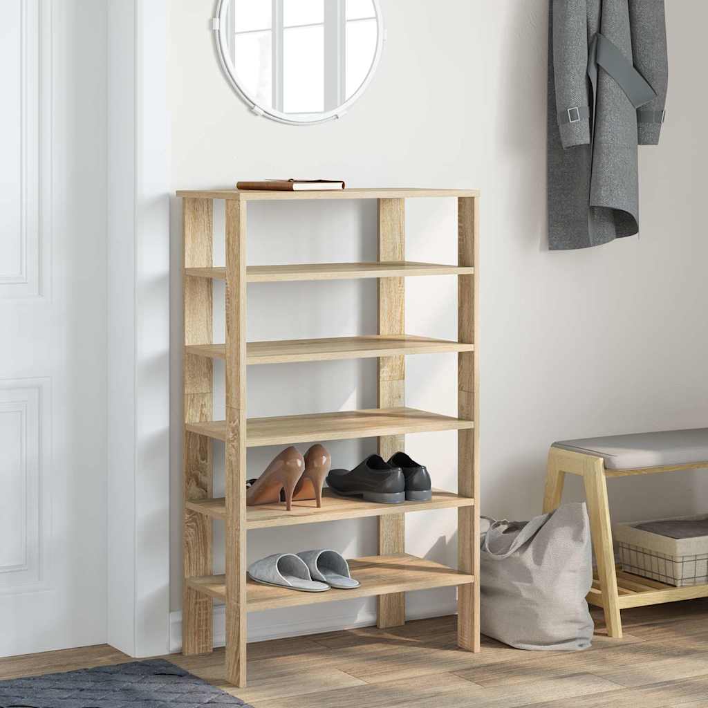skoreol 61x32x105 cm konstrueret træ sonoma-eg