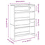 skoreol 60x25x81 cm konstrueret træ sonoma-eg