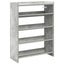 skoreol 60x25x81 cm konstrueret træ betongrå