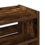 skoreol 60x25x62 cm konstrueret træ røget egetræsfarve