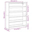 skoreol 80x25x100 cm konstrueret træ hvid