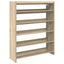 skoreol 80x25x100 cm konstrueret træ sonoma-eg