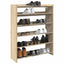 skoreol 80x25x100 cm konstrueret træ sonoma-eg