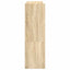 skoreol 80x25x81 cm konstrueret træ sonoma-eg