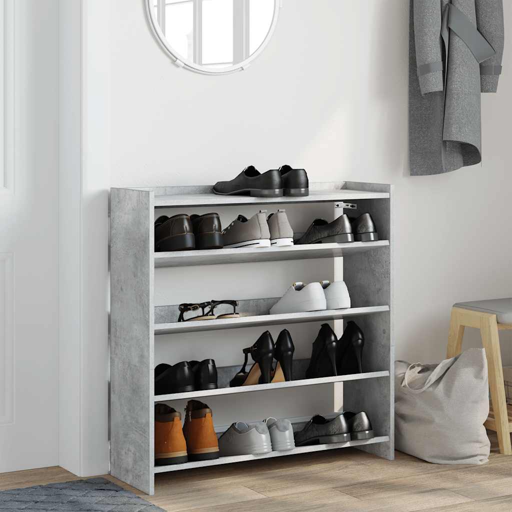 skoreol 80x25x81 cm konstrueret træ betongrå