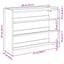 skostativ 80x25x62 cm konstrueret træ sort
