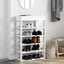 skoreol 60x30x98 cm konstrueret træ hvid