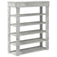 skoreol 80x30x98 cm konstrueret træ beton-eg