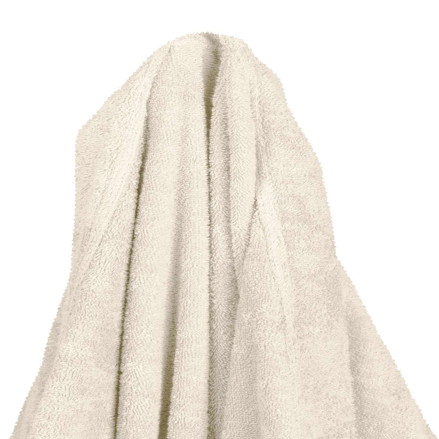 Tæppe-hoodie KINN Creme L Bomuld