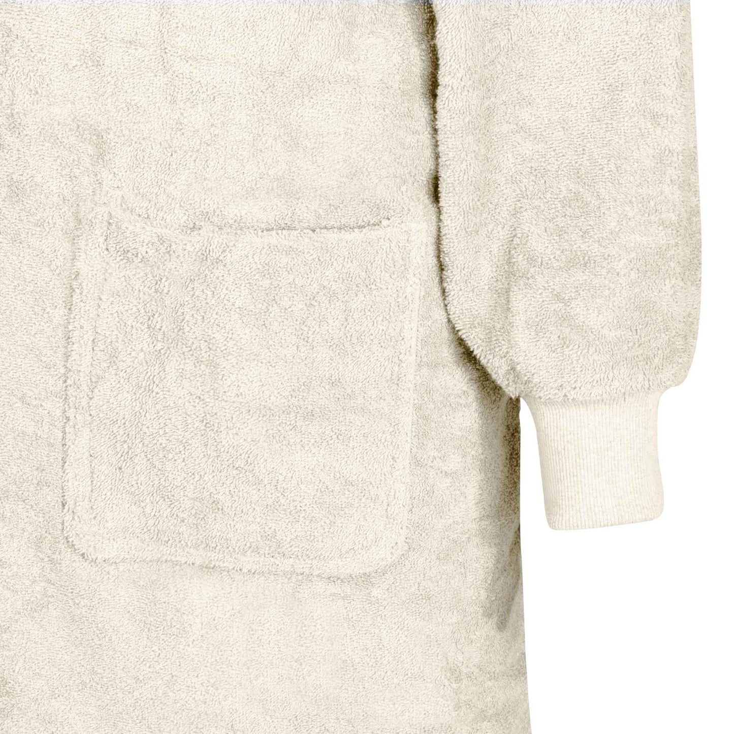 Tæppe-hoodie KINN Creme XL Bomuld
