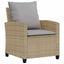 sofasæt til haven 4 dele med hynder polyrattan beige