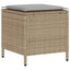 sofasæt til haven 4 dele med hynder polyrattan beige