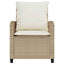 sofasæt til haven 4 dele med hynder polyrattan beige