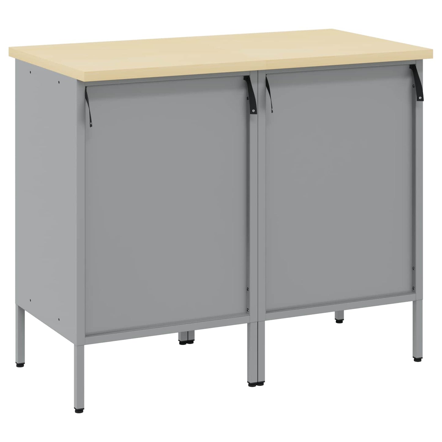 Arbejdsskab med skuffe 2 pcs Rød og Grå 100 x 55 x 85 cm