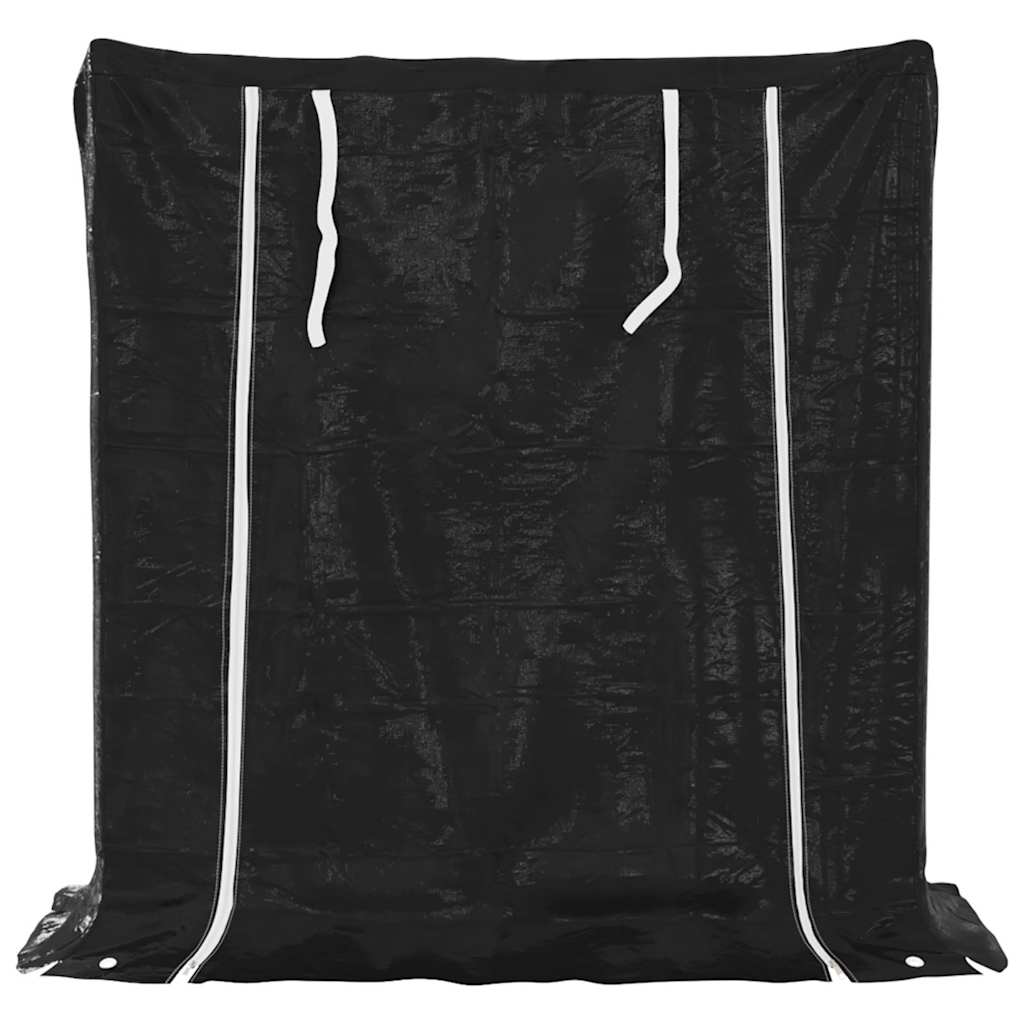 brændestativ med regnslag 100,5x40,5x110,5 cm galvaniseret stål