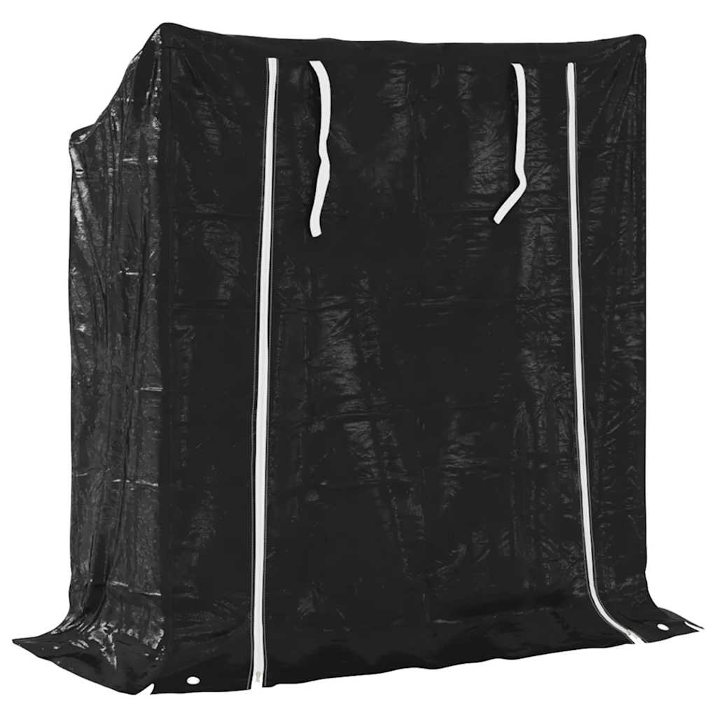 brændestativ med regnslag 100,5x40,5x110,5 cm galvaniseret stål
