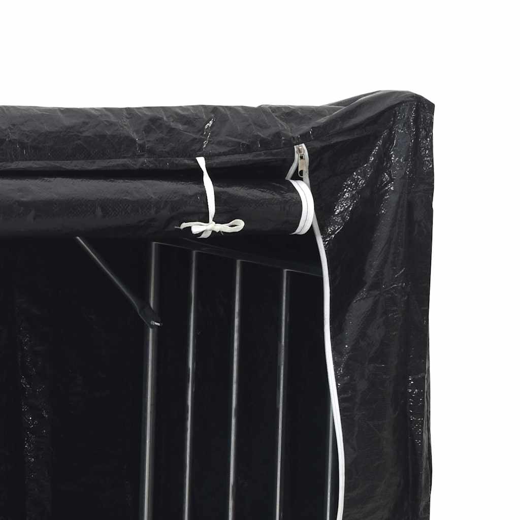 brændestativ med regnslag 100,5x40,5x110,5 cm galvaniseret stål