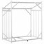 brændestativ med regnslag 101x61x110,5 cm galvaniseret stål