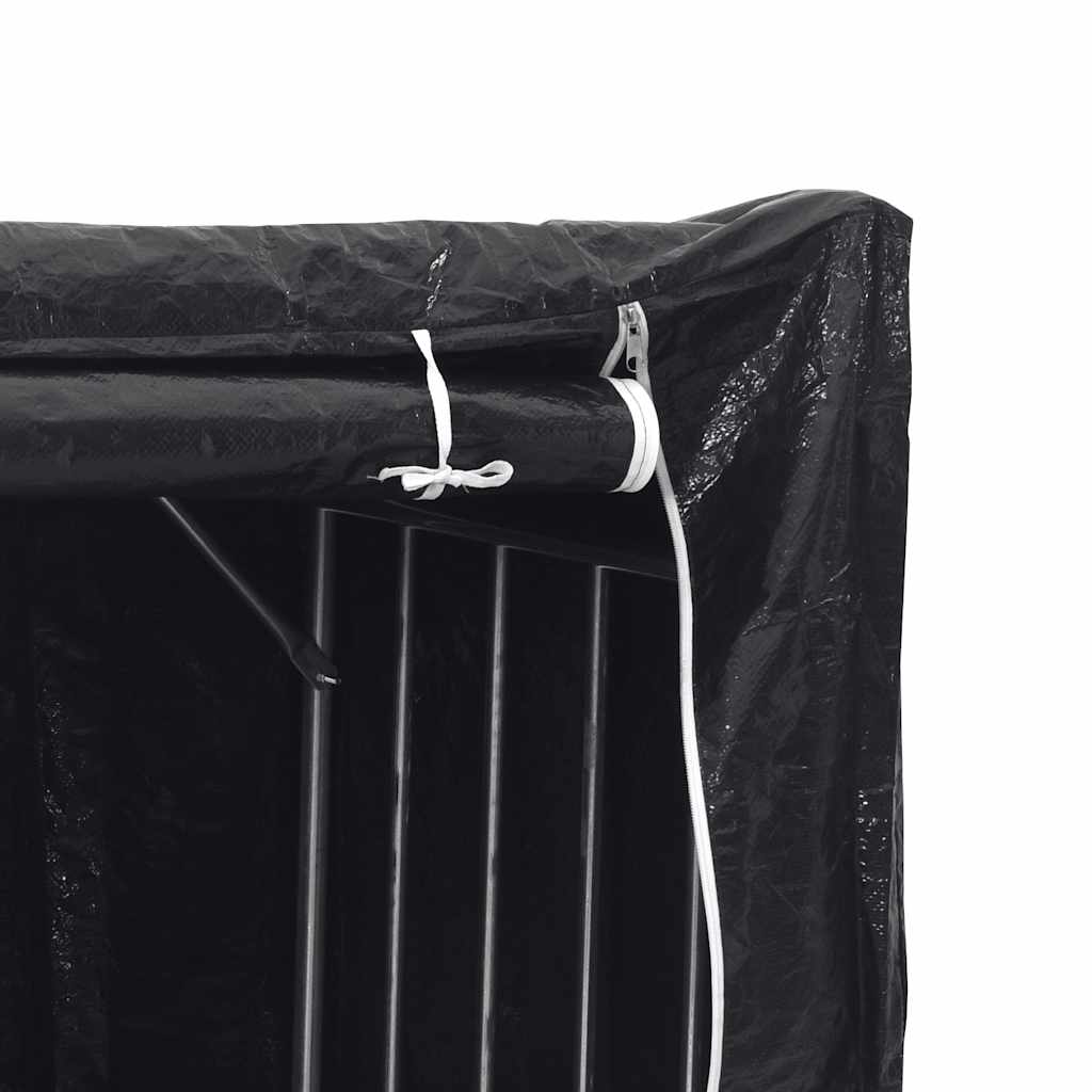 brændestativ med regnslag 101x61x110,5 cm galvaniseret stål