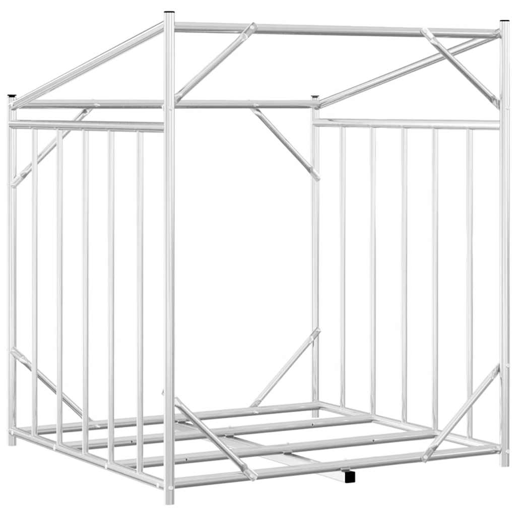 brændestativ med regnslag 100,5x100,5x110,5cm galvaniseret stål