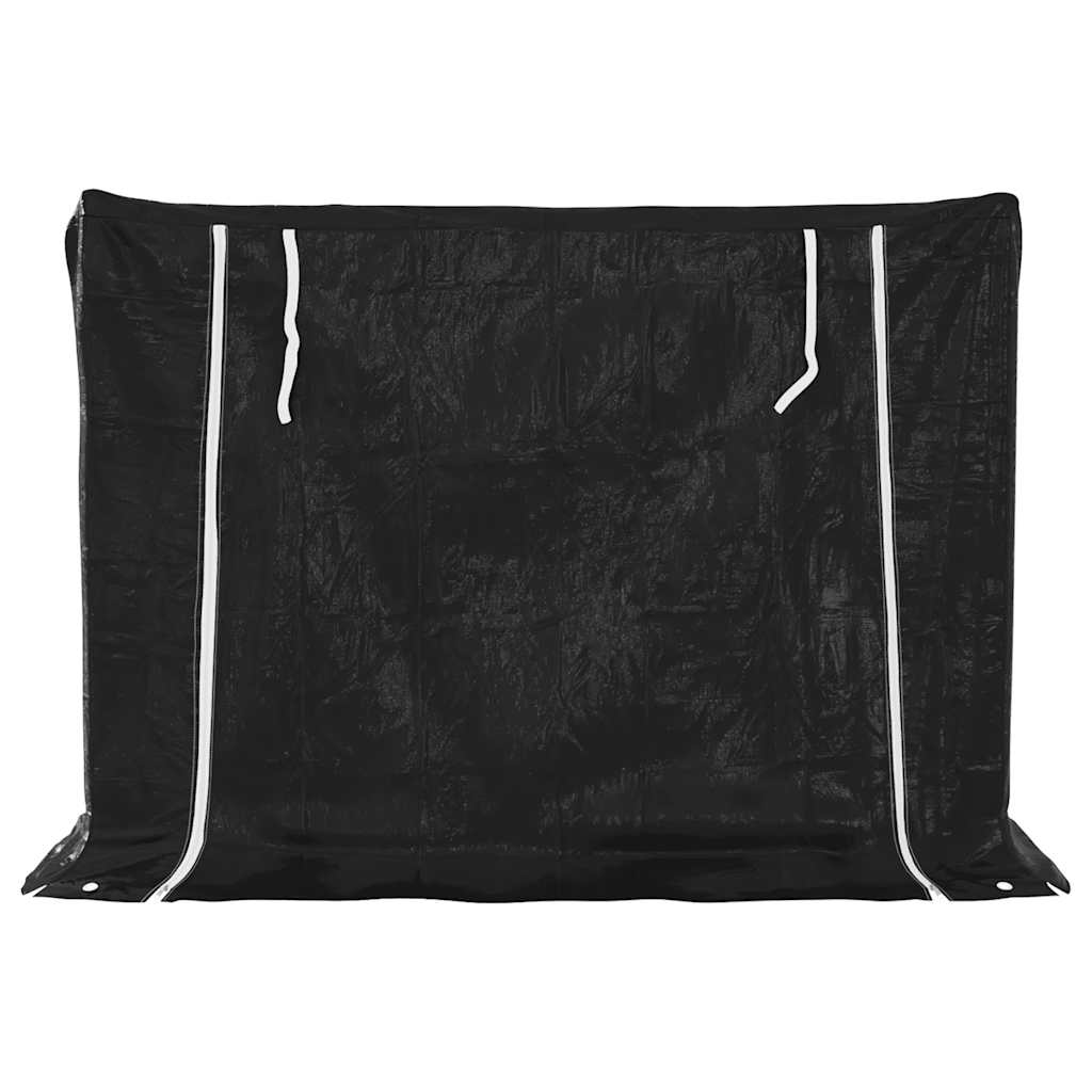 brændestativ med regnslag 151x60,5x110,5 cm galvaniseret stål