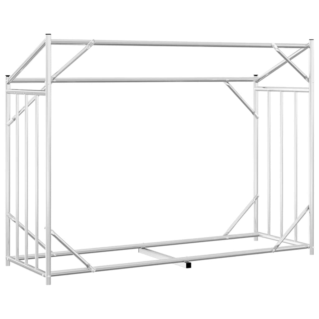 brændestativ med regnslag 151x60,5x110,5 cm galvaniseret stål