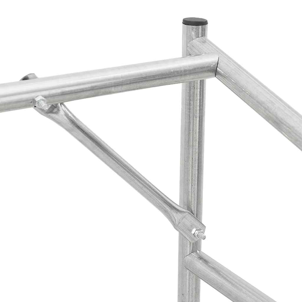 brændestativ med regnslag 151x60,5x110,5 cm galvaniseret stål