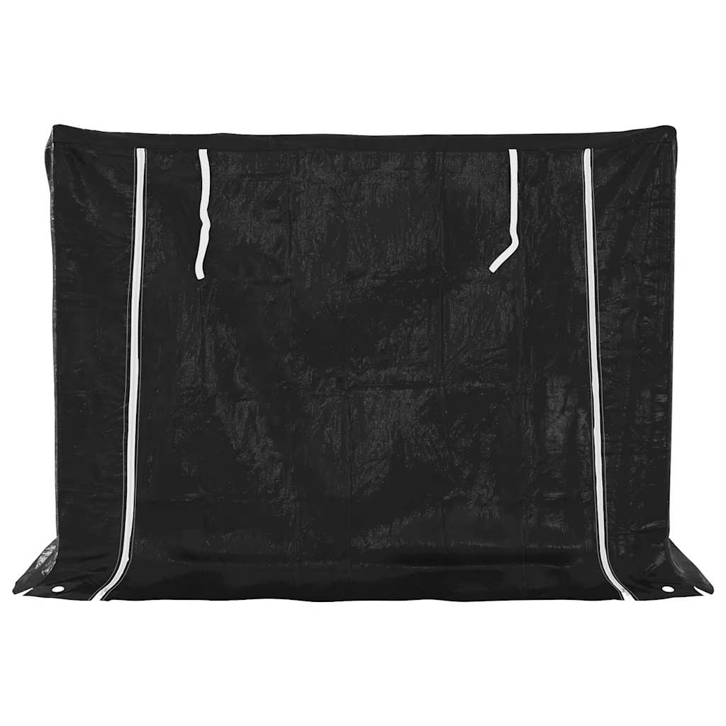 brændestativ med regnslag 151x80,5x110,5 cm galvaniseret stål