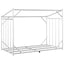 brændestativ med regnslag 151x80,5x110,5 cm galvaniseret stål